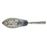 WILLIAM ABDY I, A GEORGE III SILVER FISH SERVER having chased and pierced design with