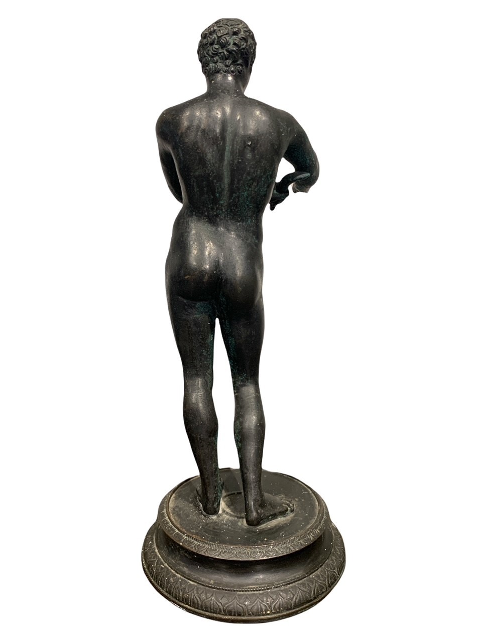 AFTER THE ANTIQUE, MODEL OF LYSIPPOS, A 19TH CENTURY GRAND TOUR BRONZE OF APOXYOMENOS ?The - Image 3 of 4
