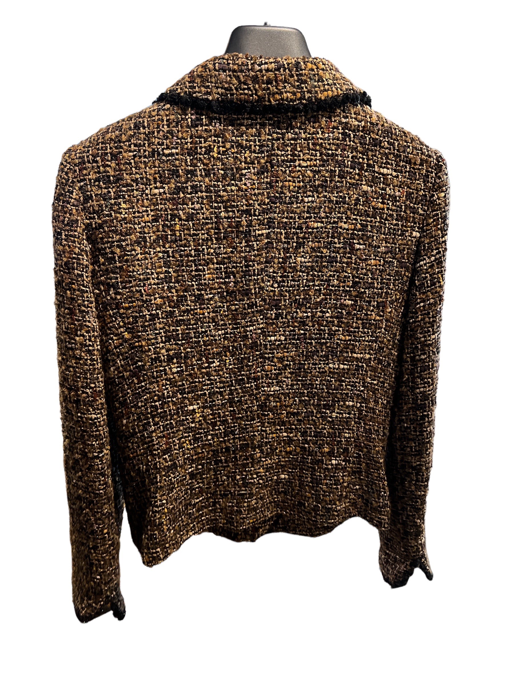 CAROLINE CHARLES, LONDON, A TWEED JACKET. (size 14) - Image 2 of 5