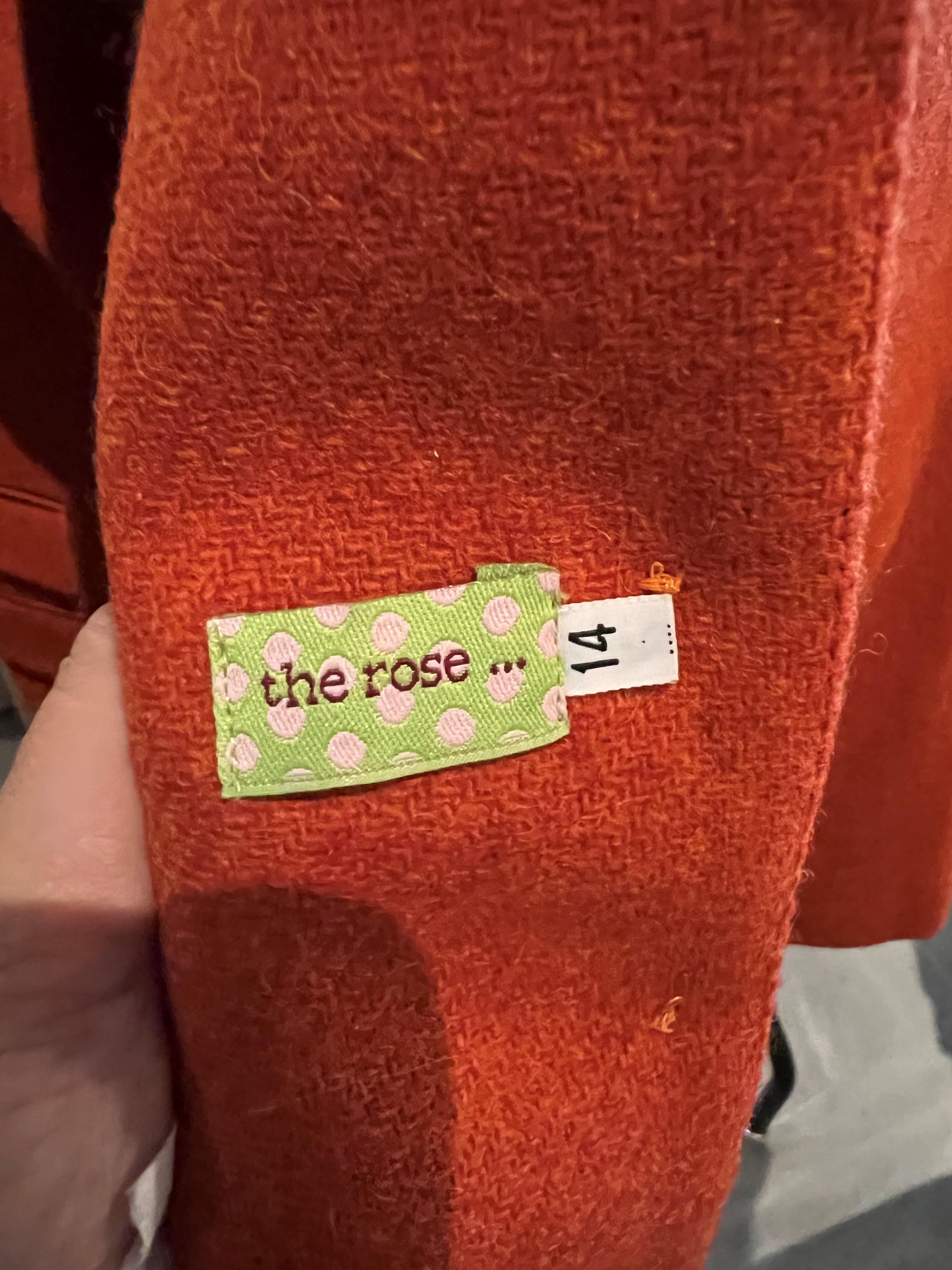 THE ROSE, AN ORANGE JACKET. (size 14) - Image 4 of 5