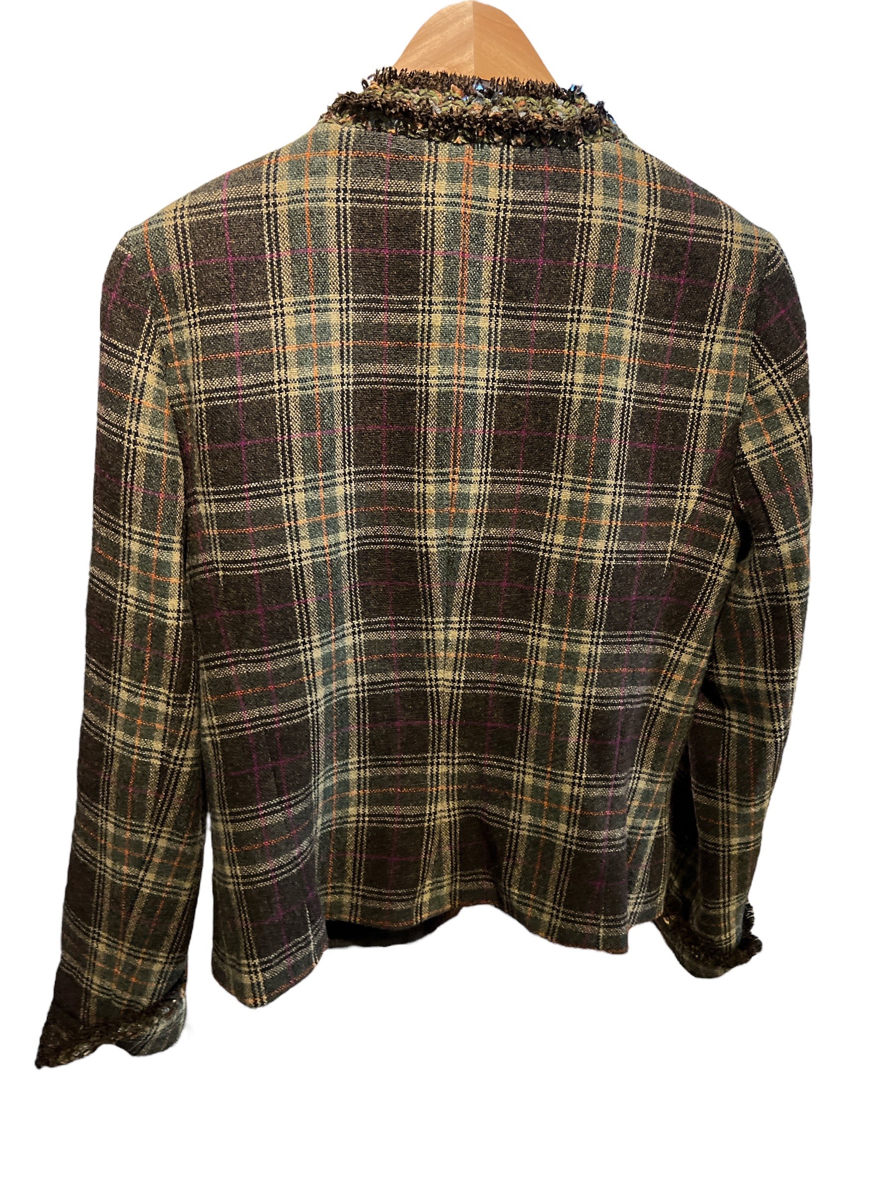 CAROLINE CHARLES, LONDON, A TWEED JACKET. (size 14) - Image 2 of 5