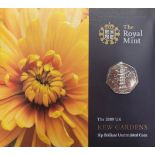 A 2009 CUPRO-NICKEL 'KEW GARDENS' PROOF FIFTY PENCE COIN Issued by the Royal Mint, with Queen