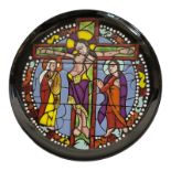 POOLE POTTERY, DESIGNED BY TONY MORRIS, A LIMITED EDITION (815/1000) POTTERY PLATE OF CHRIST ON