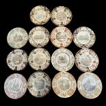 A COLLECTION OF FOURTEEN MASON’S IRONSTONE CHINA PLATES Specially produced to celebrate Christmas