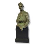 PHILIP JACKSON, FRBS, FRSA, A PATINATED BRONZE MAQUETTE BUST IN ROYAL NAVY DRESS UN-NUMBERED