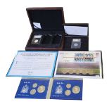 TWO MALTESE SILVER PROOF COIN SETS, DATED 1977 With Luigi Preziosi bust to two Maltese pound