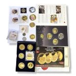 A COLLECTION OF FIVE 14ct GOLD COMMEMORATIVE BULLION COINS to include The History of our Monarchy,