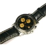 GIRARD PERREGAUX, GP7000, A STAINLESS STEEL GENT’S AUTOMATIC WRISTWATCH Circular black dial with