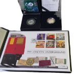 A COLLECTION OF THREE SILVER TWO POUND PROOF COINS To include The 150th Anniversary of The London