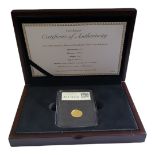 A 24CT GOLD 1/10OZ BRITANNIA PROOF COIN, DATED 2015 Titled 'The Longest Reigning Monarch Datestamp’,