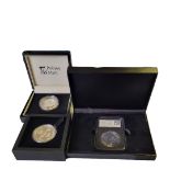 THREE SILVER COMMEMORATIVE PROOF COINS To include a Perth Mint Queen Victoria 200th Anniversary