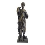 DIANA OF GABII, A 19TH CENTURY BRONZE STATUE. (43cm) Condition: good throughout