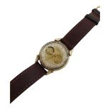 LE COULTRE, FUTUREMATIC, A VINTAGE GOLD PLATED GENT’S WRISTWATCH Circular silver tone dial with