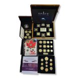 A COLLECTION OF CUPRONICKEL COMMEMORATIVE COIN SETS Comprising Space Collection eight coin set, a