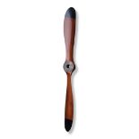 A LARGE WOODEN AEROPLANE PROPELLER BLADE. (length 204cm) Condition: good