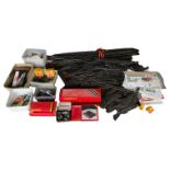 A LARGE COLLECTION OF HORNBY TRACKS, TRACK ACCESSORIES, MOTORS AND OTHERS To include a double