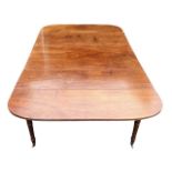MANNER OF GILLOWS, A 19TH CENTURY SOLID MAHOGANY EXTENDING PEMBROKE DINING TABLE With concertina