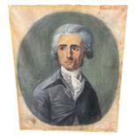 ENID JONES, A 19TH CENTURY OIL ON CANVA, portrait of an elegant 18th century gentleman, signed