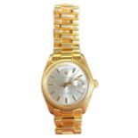 A 1970’S ROLEX OYSTER PERPETUAL DAY-DATE GENTLEMAN'S 18CT GOLD WRISTWATCH