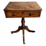 GEORGE AND SAMUEL GILLINGTONS, A RARE EARLY 19TH CENTURY REGENCY PERIOD IRISH MAHOGANY AND ROSEWOOD