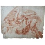 CIRCLE OF MICHELANGELO BUONARROTI, CAPRESE, 1475 - 1564, ROME, 16TH CENTURY RED CHALK DRAWING DOUBLE