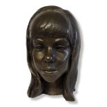 OTTMAR HOLLMANN, B. 1916, GERMAN, A MODERN CONTINENTAL SCHOOL PATINATED BRONZE STUDY OF A YOUNG