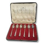 A SET OF SIX 20TH CENTURY SCOTTISH SILVER RATTAIL TEASPOONS With Royal Commemorative, hallmarked