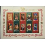 A COLLECTION OF TEN EARLY 20TH CENTURY AND LATER AUSTRIAN POSTCARDS AND STAMP COVERS To include