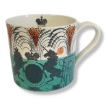 ERIC RAVILIOUS FOR WEDGWOOD, A KING GEORGE VI AND QUEEN ELIZABETH CORONATION MUG, 1937 With Royal