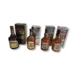 CHIVAS REGAL, THREE VINTAGE 12 YEAR AGED WHISKY BOTTLES, 70CL AND 75CL Together with a Bowmore 12