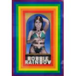 SIR PETER BLAKE, R.A., BN 1932, 'BOBBIE RAINBOW', A LIMITED EDITION (1896/2000) LITHOGRAPH ON TIN