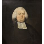 AN 18TH CENTURY OIL ON CANVAS Portrait of a Judge (possibly Sir Thomas Denison, 1699 - 1765), gilt