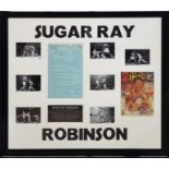 SUGAR RAY ROBINSON, 1921 - 1989, WORLD WELTERWEIGHT AND FIVE TIME WORLD MIDDLEWEIGHT CHAMPION,