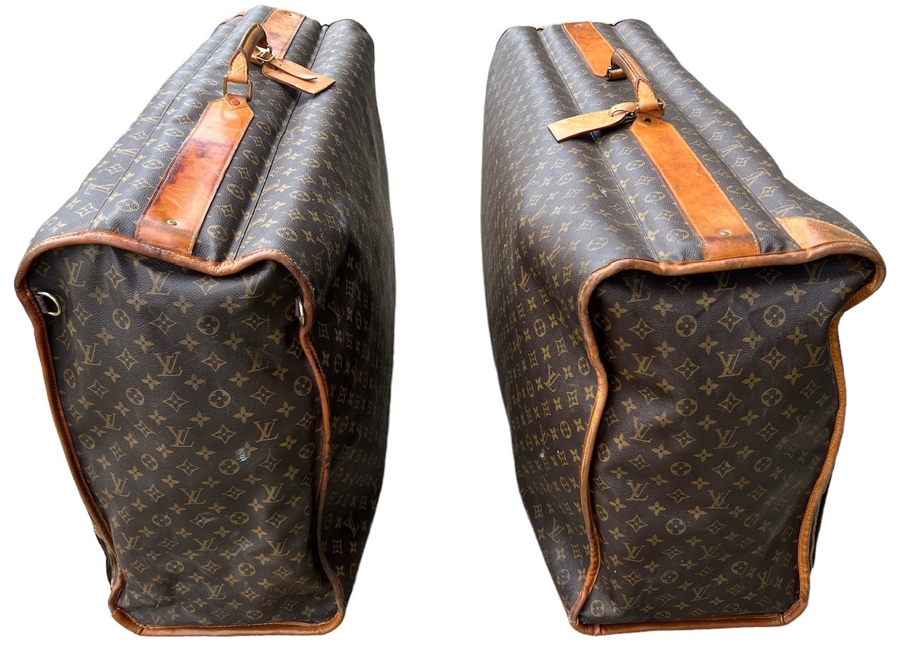 LOUIS VUITTON, A SET OF TWO LARGE CLASSIC LEATHER MONOGRAM SUITCASES Made America, 1995, number: - Image 4 of 5