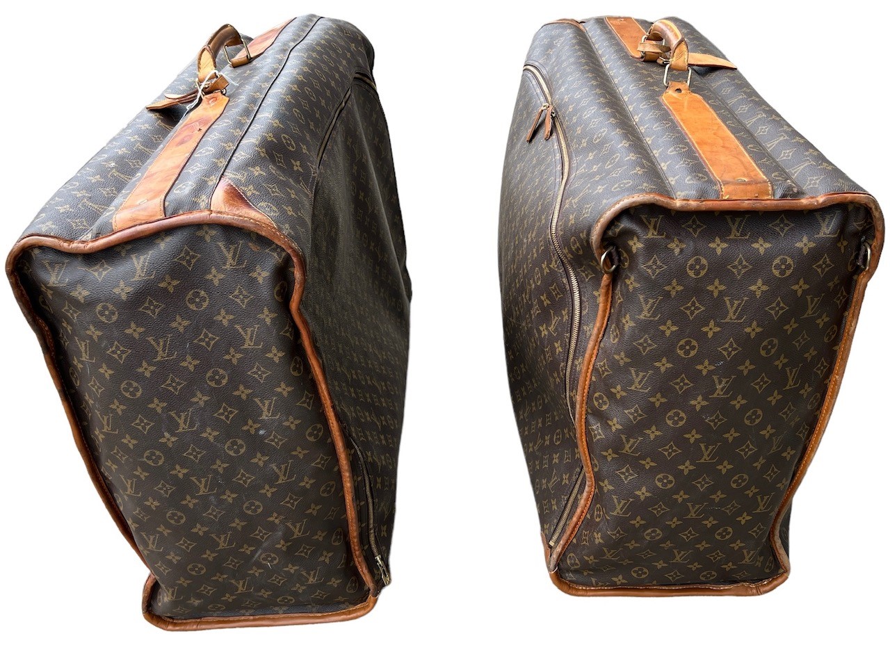 LOUIS VUITTON, A SET OF TWO LARGE CLASSIC LEATHER MONOGRAM SUITCASES Made America, 1995, number: - Image 2 of 5