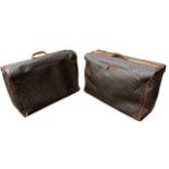 LOUIS VUITTON, A SET OF TWO LARGE CLASSIC LEATHER MONOGRAM SUITCASES Made America, 1995, number: