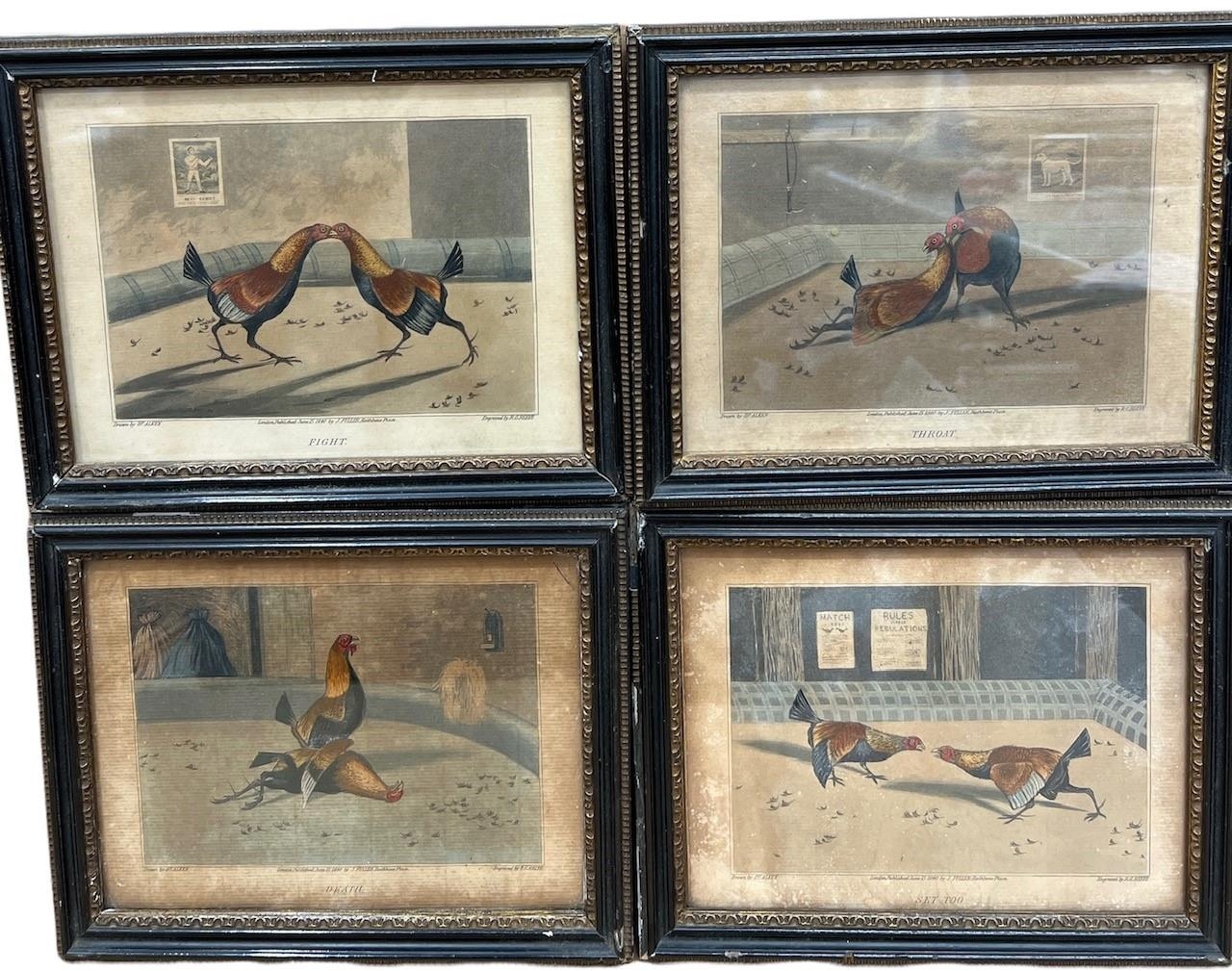 A COLLECTION OF EIGHT 19TH CENTURY COLOURED PRINTS To include After Henry Alken, a set of four