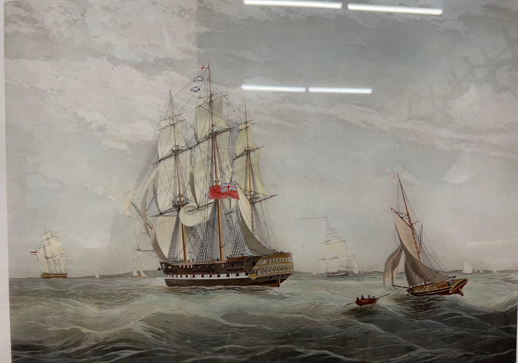 C. ROSENBERG, H.C.S. MACQUEEN OFF THE START 26TH JANUARY 1832, COLOURED ETCHING AND HAND COLOURED - Image 2 of 11