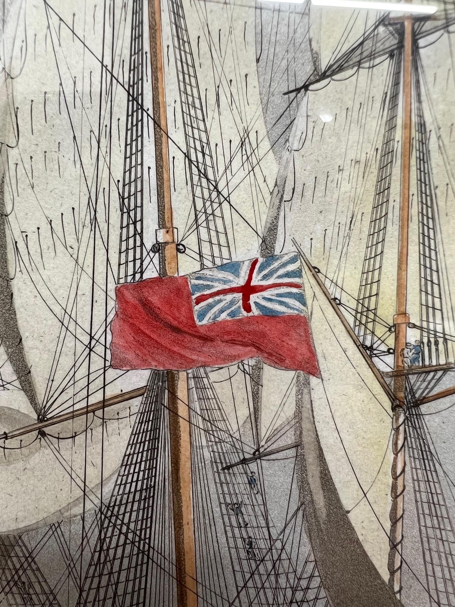 C. ROSENBERG, H.C.S. MACQUEEN OFF THE START 26TH JANUARY 1832, COLOURED ETCHING AND HAND COLOURED - Image 4 of 11