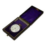 A 19TH CENTURY CONTINENTAL 18CT GOLD LADIES’ POCKET WATCH Dial marked 'J. Le Rousseau A Liege’,