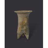 A Pottery Tripod Vessel, Liding, Neolithic period H: 28cm the smoothly potted tall cylindrical