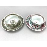 A Teacup and Saucer; and Another Cup and Saucer, Yongzheng The first very finely painted 'en