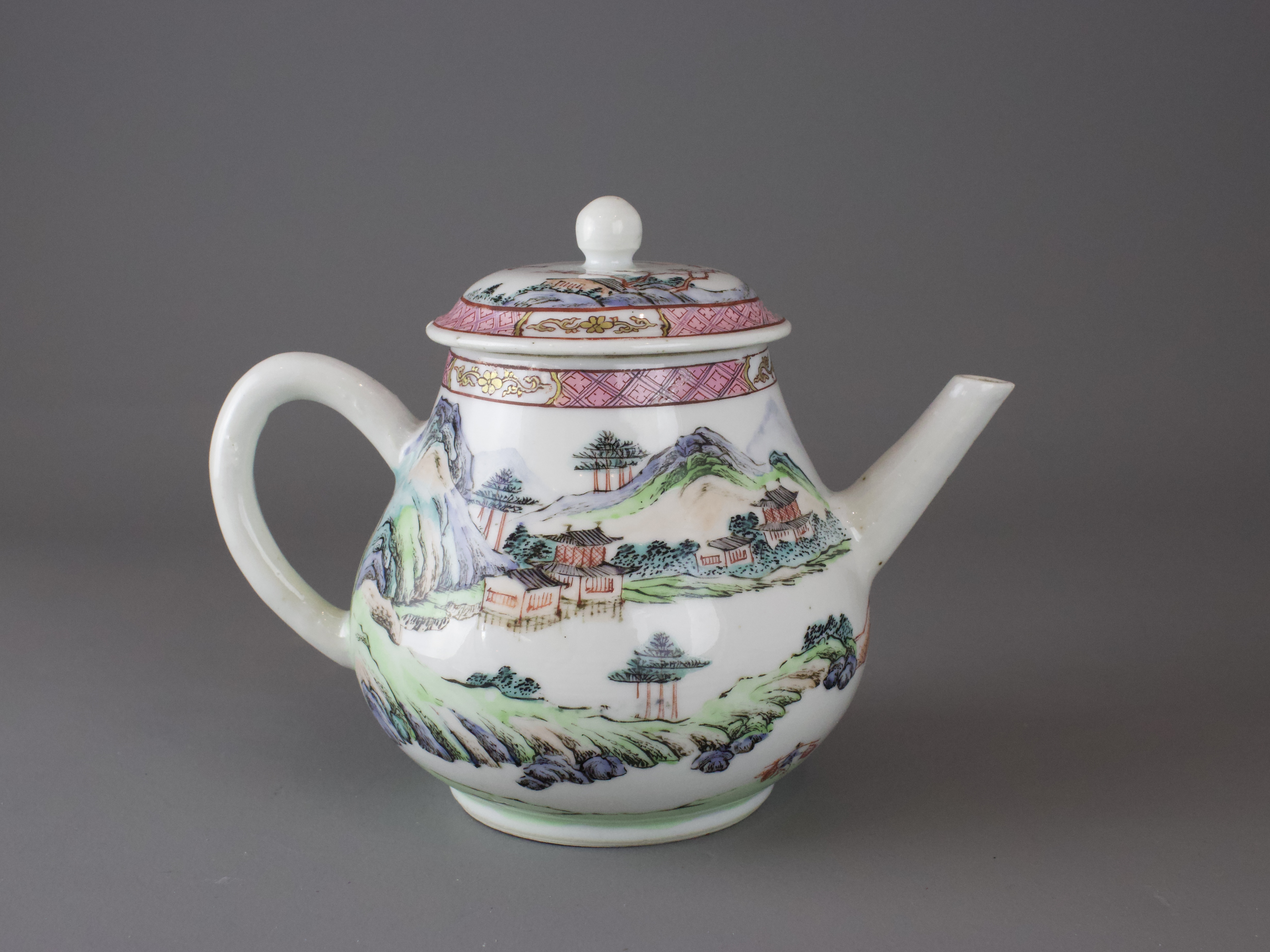 A Good 'famille rose ' Teapot and Cover, Yongzheng L:15.5cm FROM A PRIVATE OXFORDSHIRE COLLECTION - Image 6 of 9