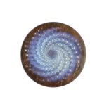 LALIQUE, A 20TH CENTURY ‘VOLUTES’ OPALESCENT GLASS PLATE Spiral pattern of concentric circles,