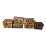 THACKERY, A COLLECTION OF 19TH CENTURY LEATHER BOUND BOOKS Titled 'The Works of William Makepeace