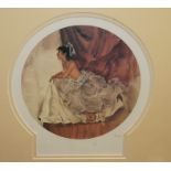 SIR WILLIAM RUSSELL FLINT, R.A., 1880 - 1969, A LIMITED EDITION PRINT Titled ‘Amanda’, in a carved