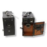 2 x FALLING PLATE CAMERAS. One Ensign and one other (Possibly a Trilby)