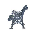 A PAIR OF 19TH CENTURY CAST IRON GARDEN BENCH ENDS With organic decoration. (62cm x 78cm) Condition:
