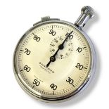 GARRARD, A VINTAGE CHROME STOPWATCH Having a subsidiary dial and 1- 100 seconds markings. (approx