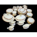 ROYAL CROWN DERBY, AN ATTRACTIVE EXTENSIVE BONE CHINA DINNER/COFFEE SERVICE Cloisonné pattern,